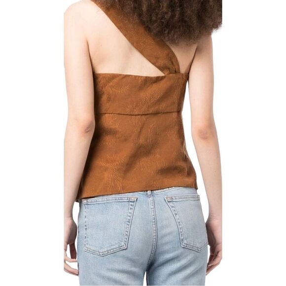 Veronica Beard Belinda Top Bronze Size 10 NWT - Picture 2 of 9